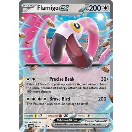 Flamigo ex 160 - SV08 Surging Sparks Holofoil