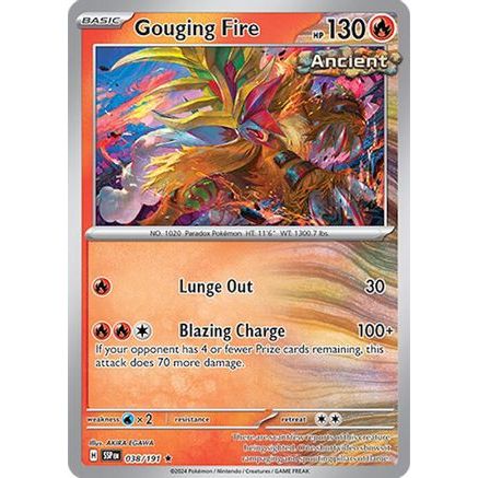 Gouging Fire 38 - SV08 Surging Sparks Reverse Holofoil