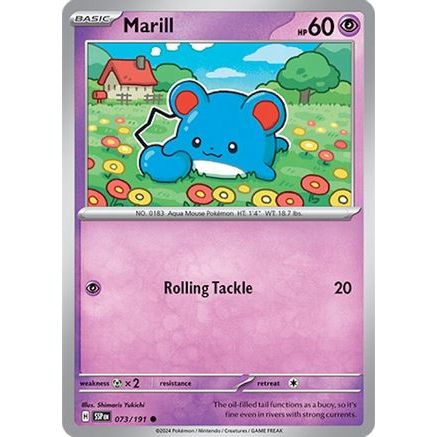 Marill 73 - SV08 Surging Sparks Reverse Holofoil