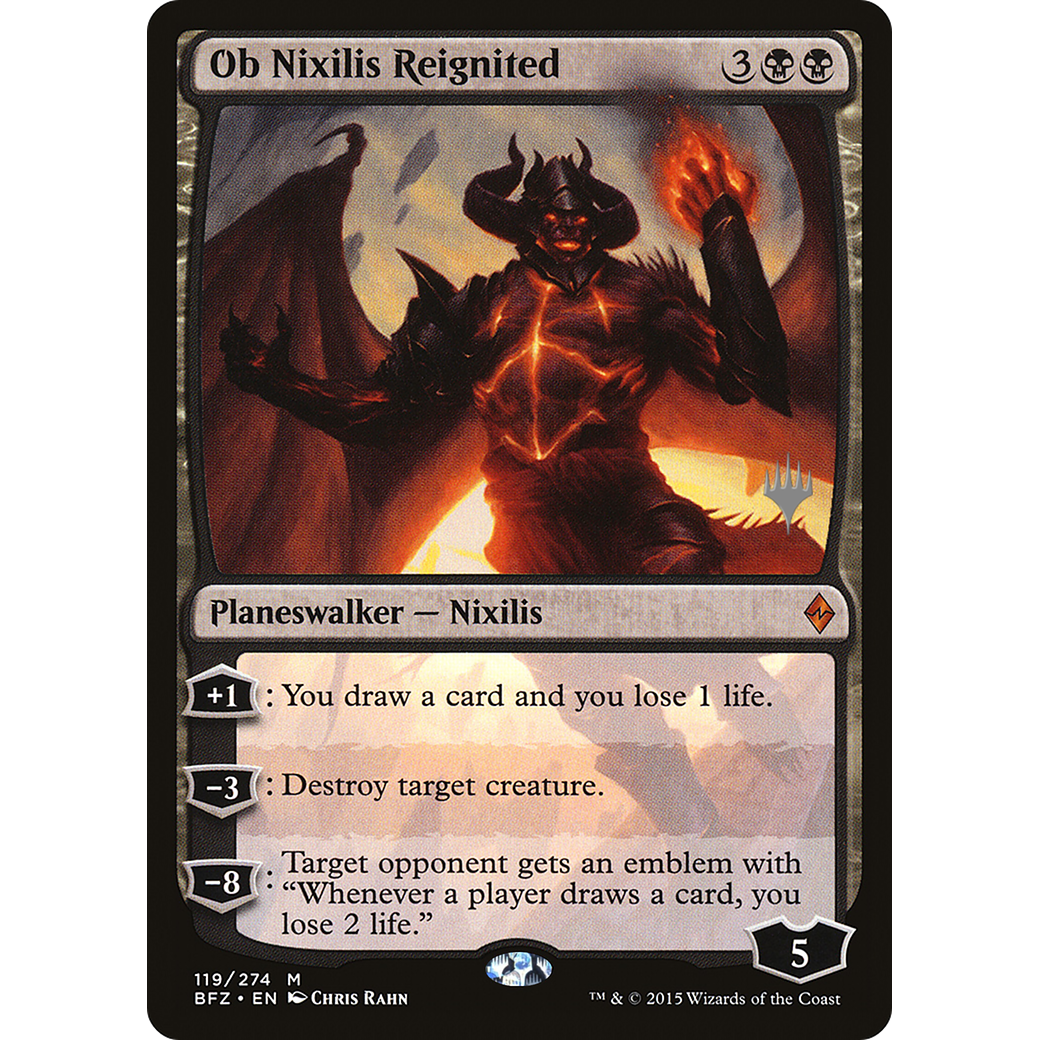 Ob Nixilis Reignited (PPM21-119) - Battle for Zendikar Promos Foil