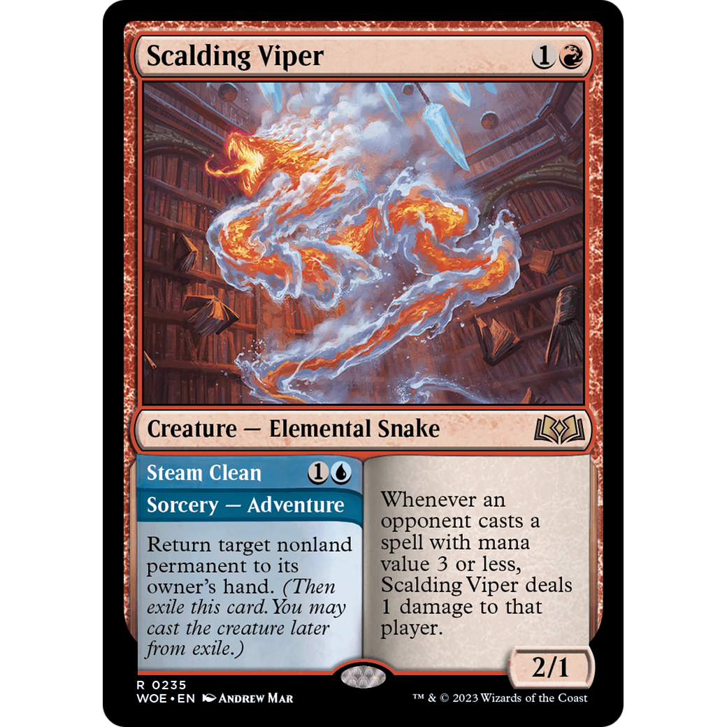 Scalding Viper // Steam Clean (WOE-235) - Wilds of Eldraine