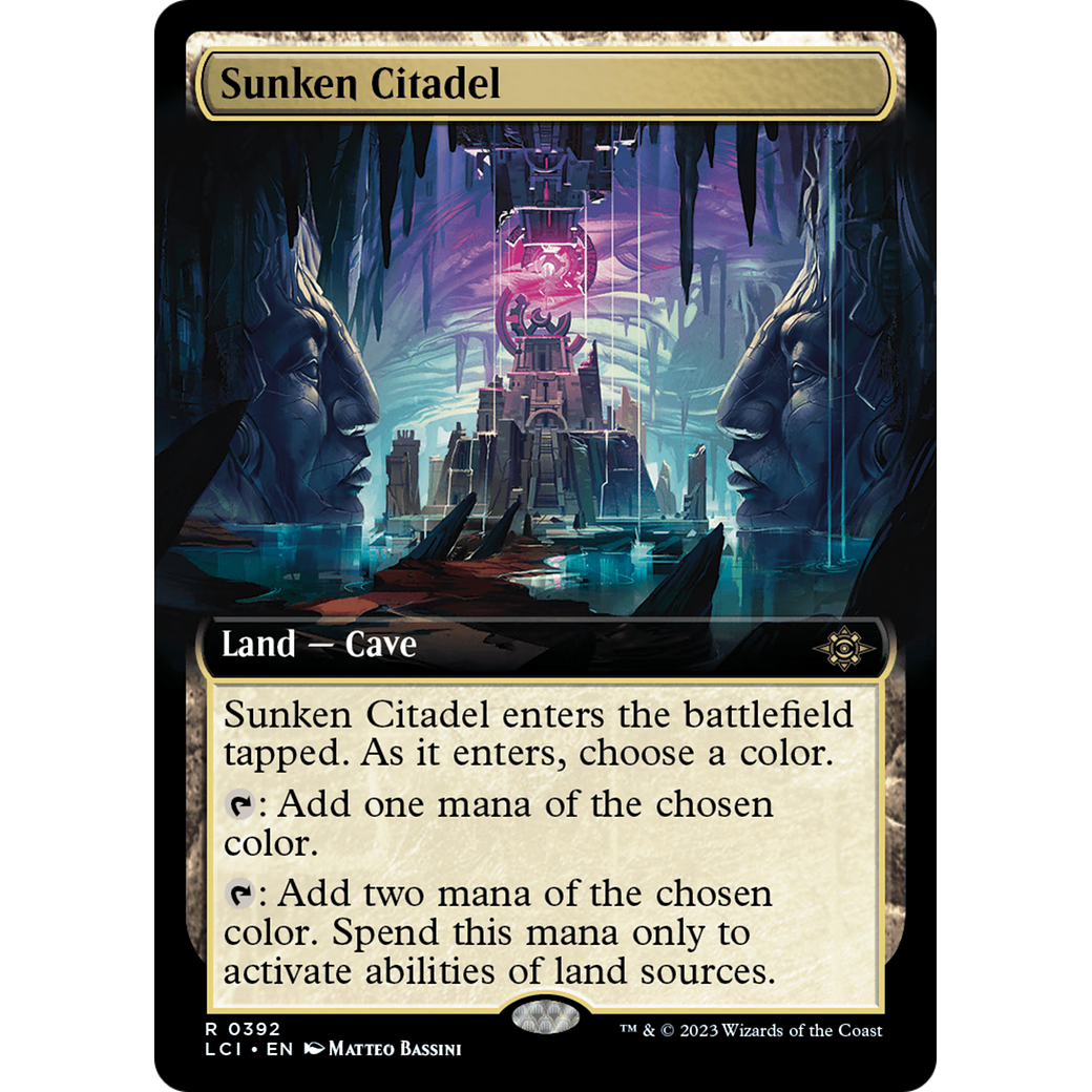 Sunken Citadel (LCI-392) - The Lost Caverns of Ixalan: (Extended Art) Foil