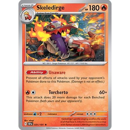 Skeledirge 31 - SV08 Surging Sparks Holofoil