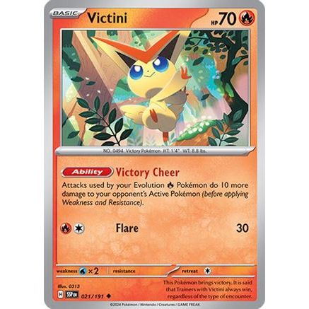 Victini 21 - SV08 Surging Sparks Reverse Holofoil