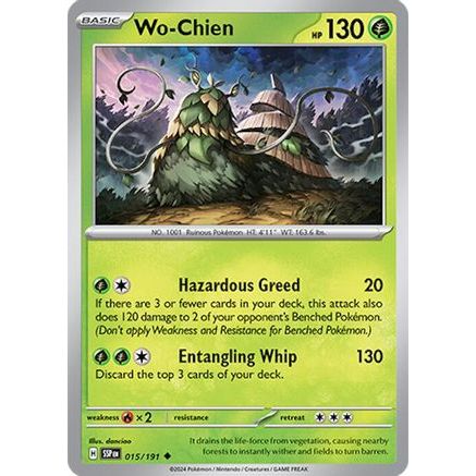 Wo-Chien 15 - SV08 Surging Sparks Reverse Holofoil