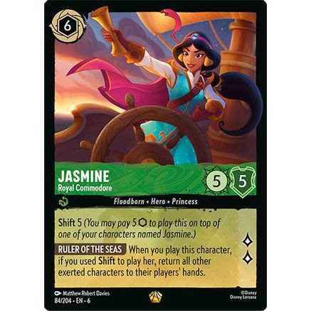 Jasmine - Royal Commodore (84/204) - Azurite Sea Cold Foil