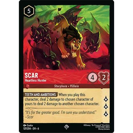 Scar - Heartless Hunter (127/204) - Azurite Sea Cold Foil