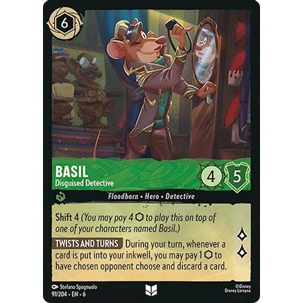 Basil - Disguised Detective (91/204) - Azurite Sea Cold Foil