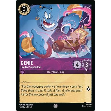 Genie - Excited Shipbuilder (38/204) - Azurite Sea Cold Foil