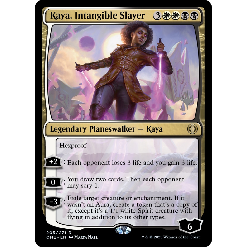 Kaya, Intangible Slayer (PPONE-205P) - Phyrexia: All Will Be One Promos