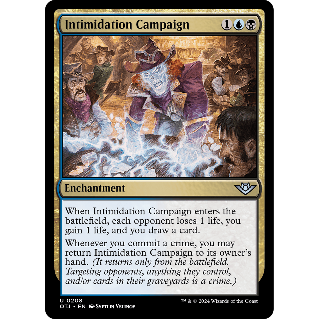 Intimidation Campaign (OTJ-208) - Outlaws of Thunder Junction Foil