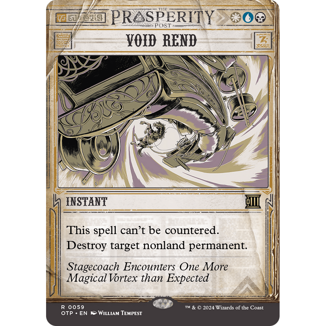 Void Rend (OTP-059) - Breaking News: (Showcase) (Borderless) Foil