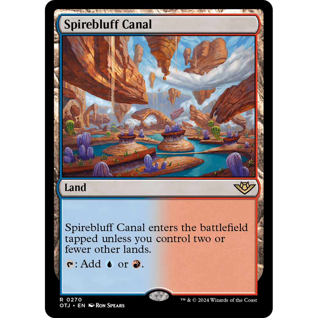 Spirebluff Canal (OTJ-270) - Outlaws of Thunder Junction Foil