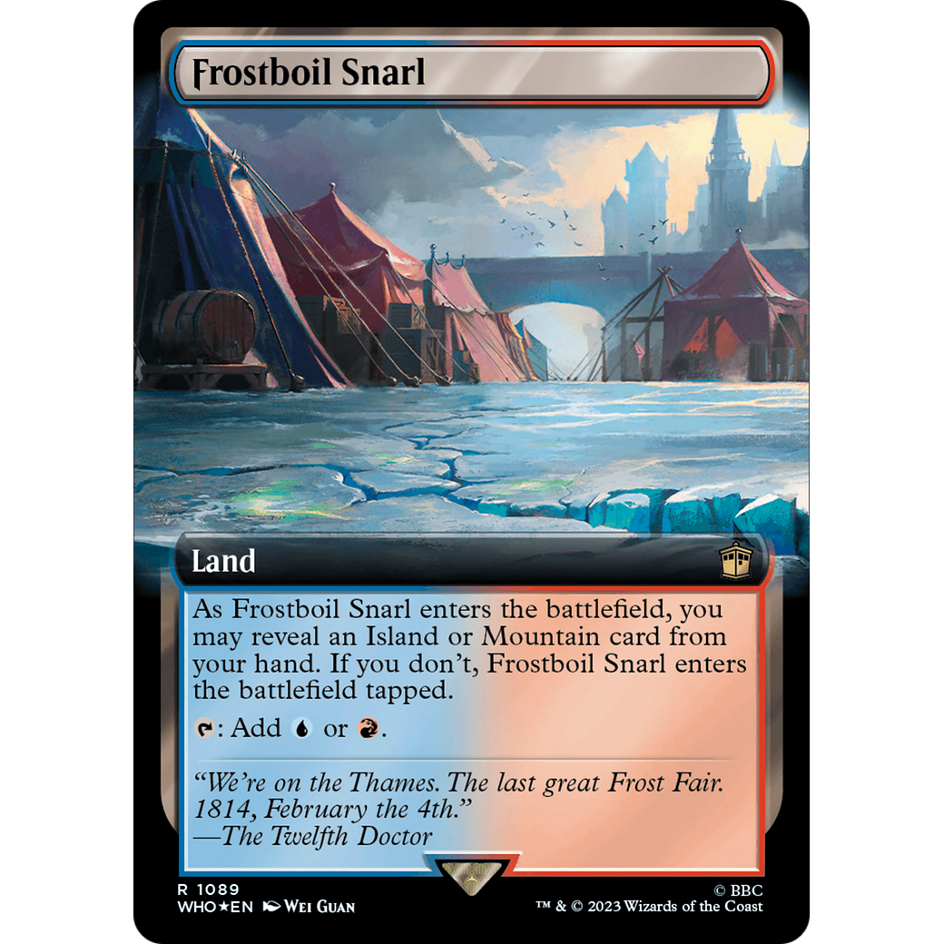 Frostboil Snarl (Extended Art) (Surge Foil) (WHO-1089) - Doctor Who: (Extended Art) Foil