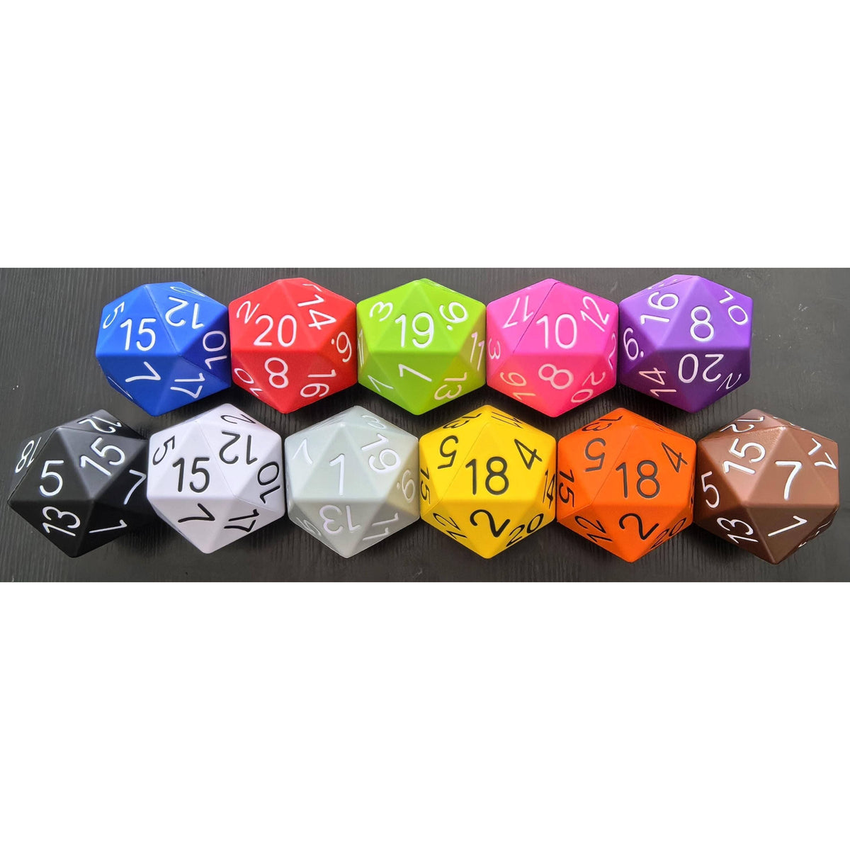 Big Foam Dice 4 inch D20's (11 colors) by Zucati: Yellow