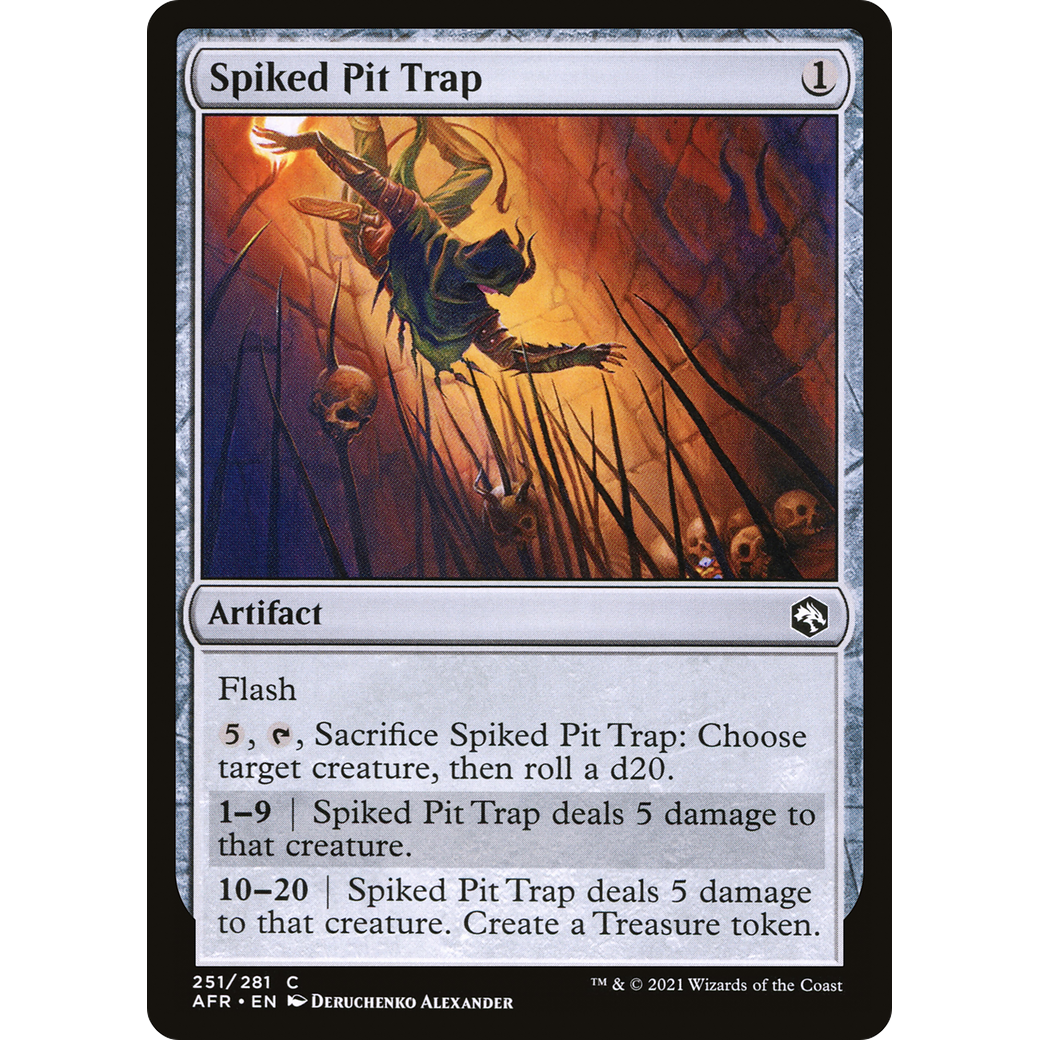 Spiked Pit Trap (AFR-251) - Adventures in the Forgotten Realms