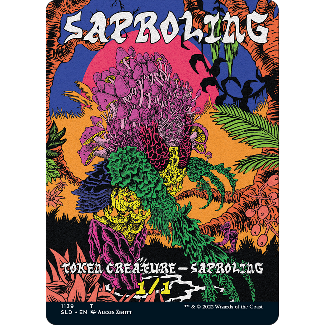 Saproling Token (SLD-1139) - Secret Lair Drop (Borderless) Foil