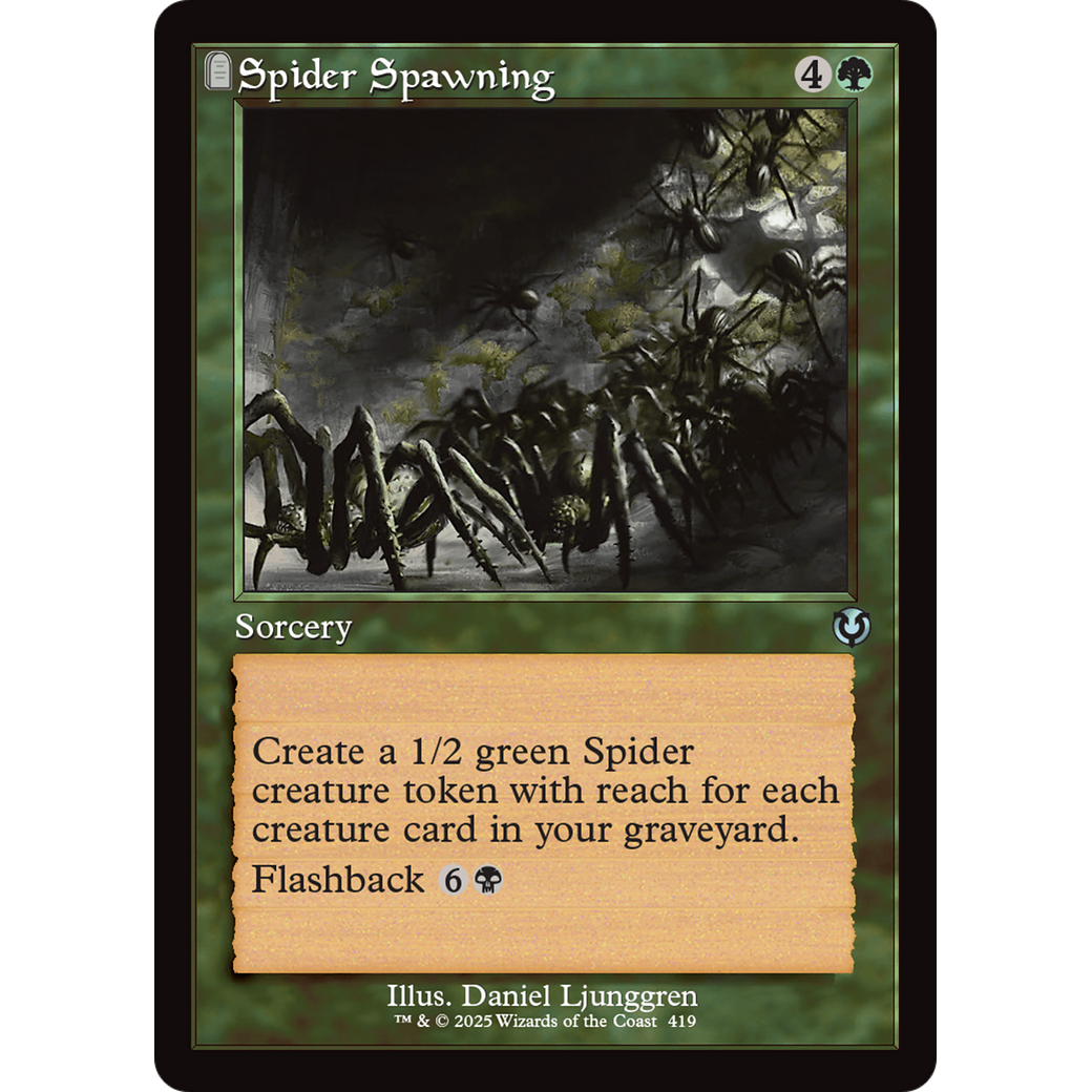 Spider Spawning (INR-419) - Innistrad Remastered: (tombstone) Foil