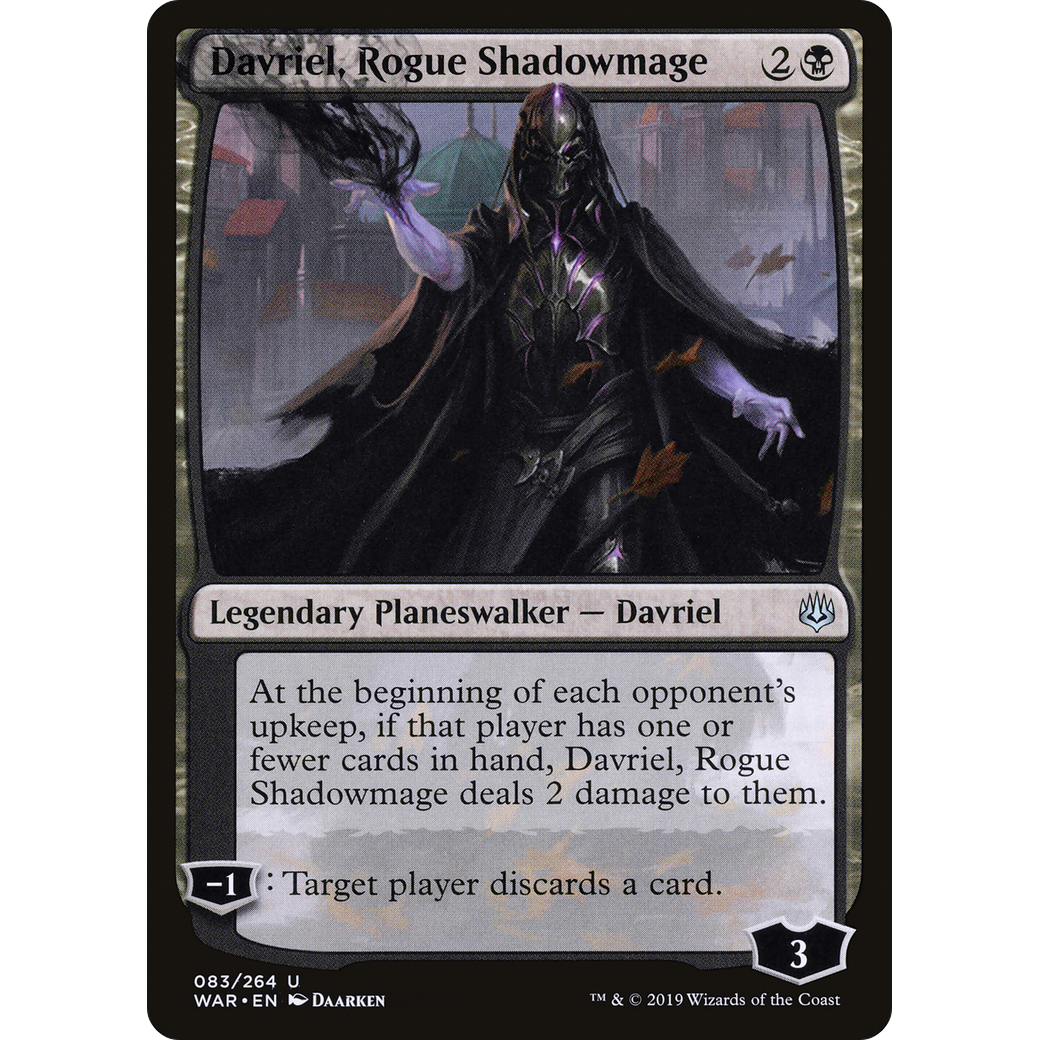 Davriel, Rogue Shadowmage (WAR-083) - War of the Spark Foil