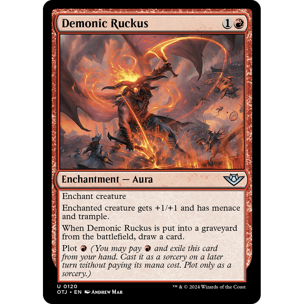 Demonic Ruckus (OTJ-120) - Outlaws of Thunder Junction