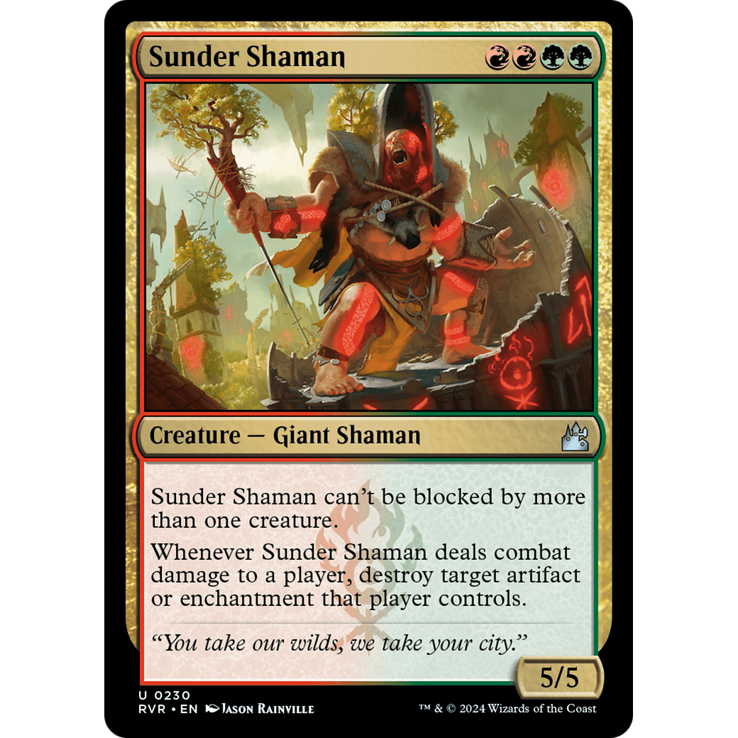 Sunder Shaman (RVR-230) - Ravnica Remastered Foil