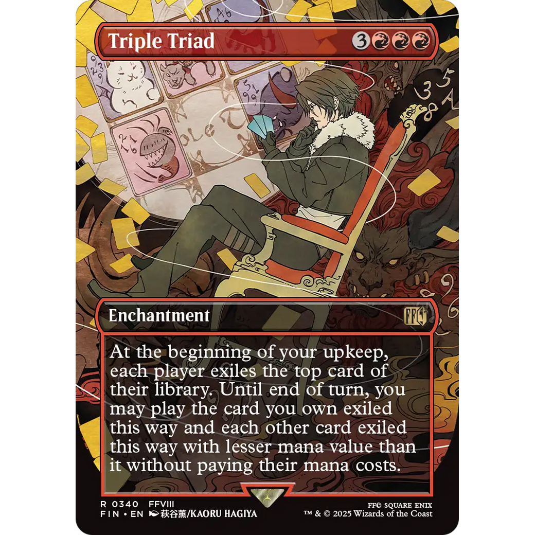 Triple Triad (FIN-340) - FINAL FANTASY: (enchantment) (Borderless) Foil
