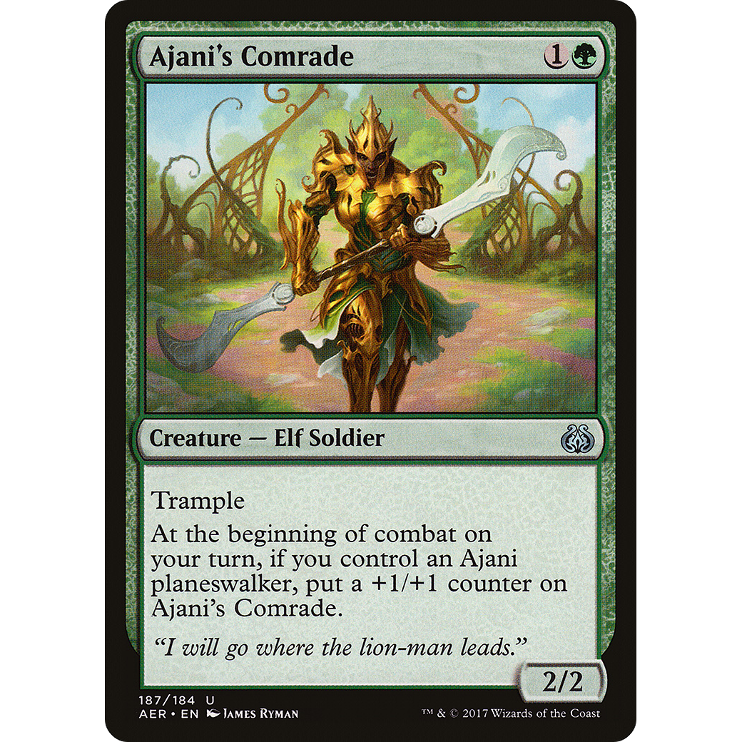 Ajani's Comrade (AER-187) - Aether Revolt Foil