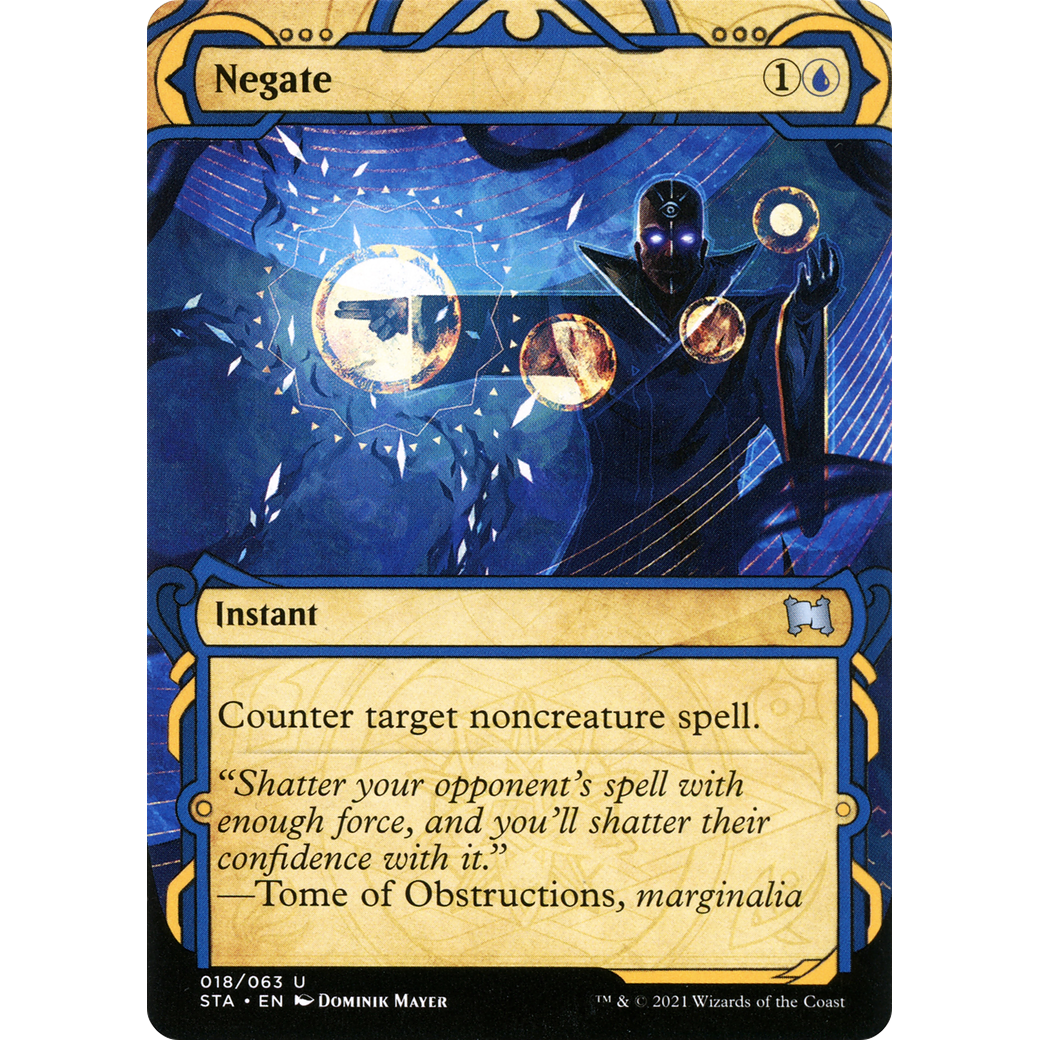 Negate (STA-018) - Strixhaven Mystical Archive: (Showcase) (Borderless)