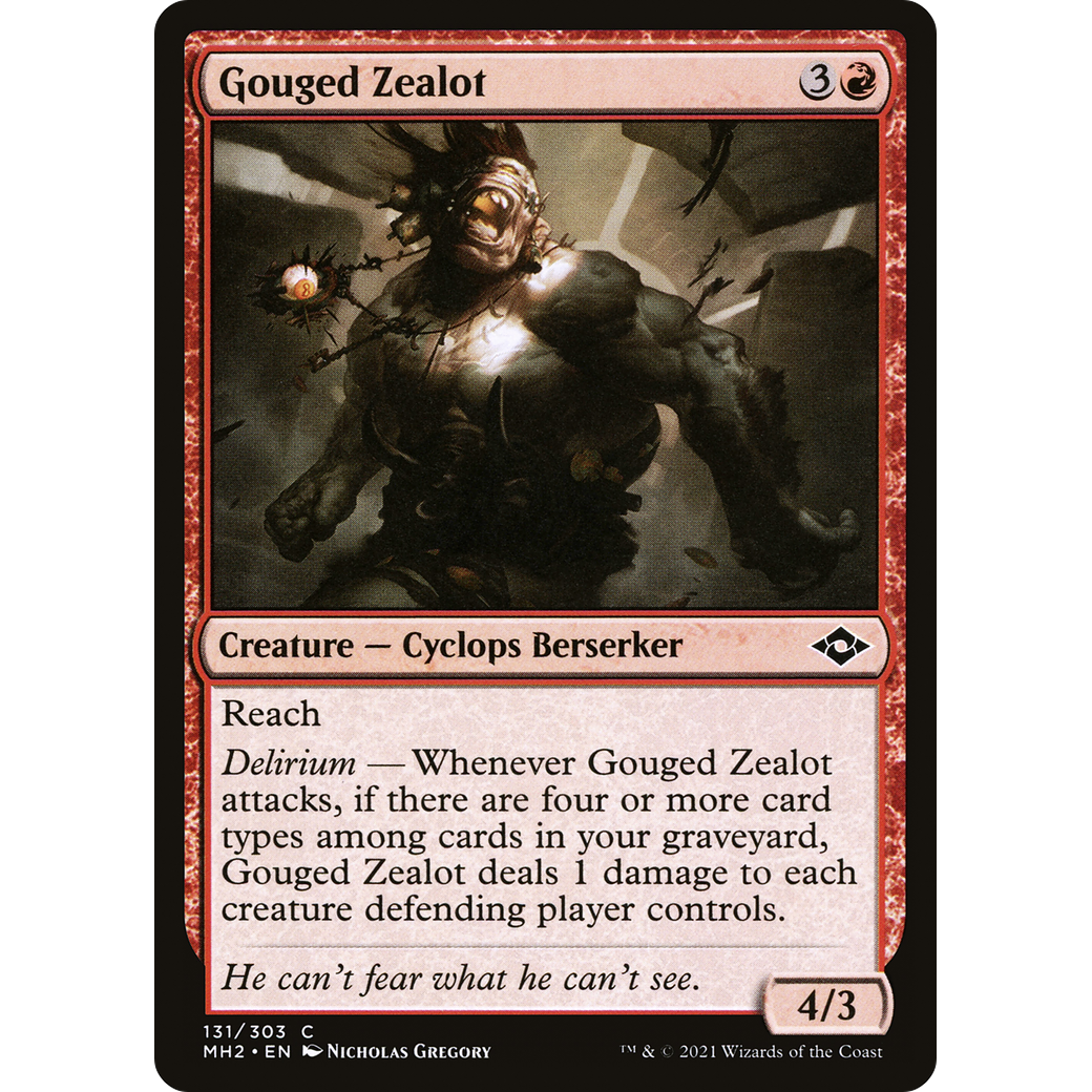 Gouged Zealot (MH2-131) - Modern Horizons 2