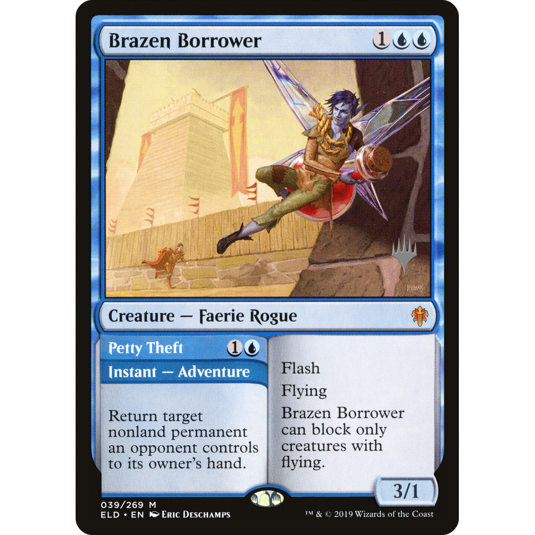 Brazen Borrower (PPELD-039) - Throne of Eldraine Promos Foil