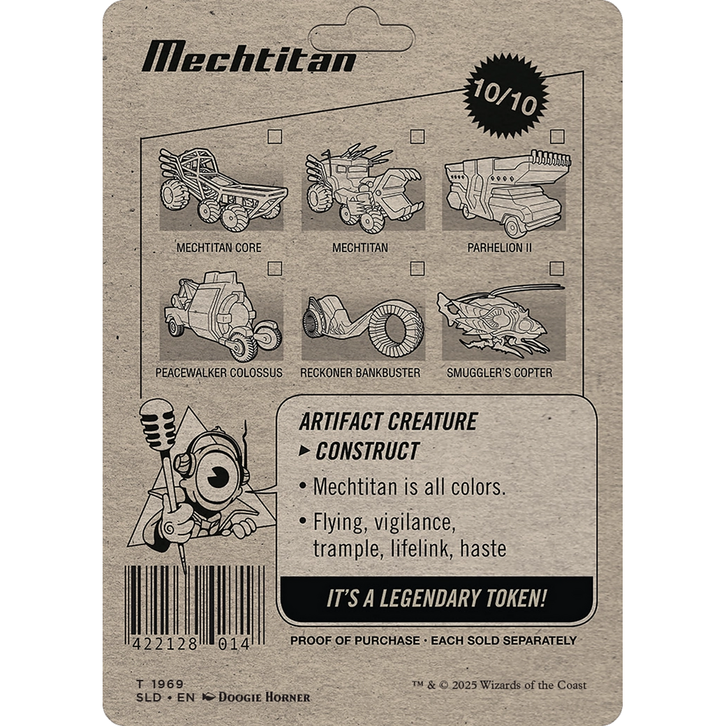 Mechtitan Token (SLD-1969) - Secret Lair Drop (Borderless) Foil