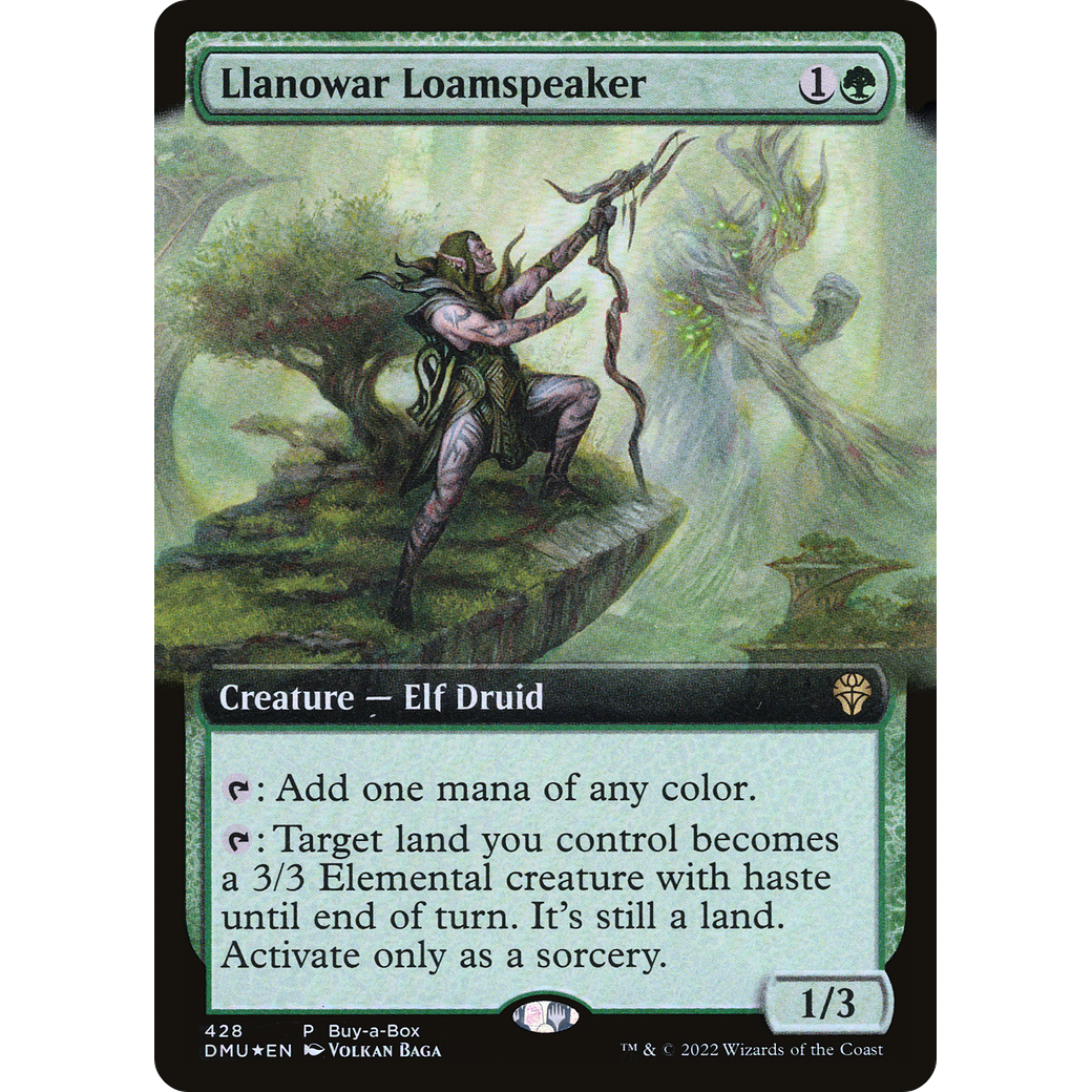 Llanowar Loamspeaker (BABP-428) - Dominaria United: (Extended Art)