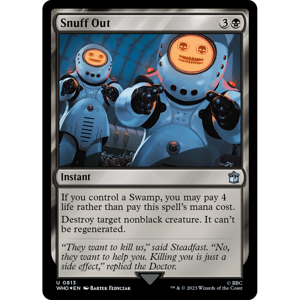 Snuff Out (Surge Foil) (WHO-813) - Doctor Who Foil