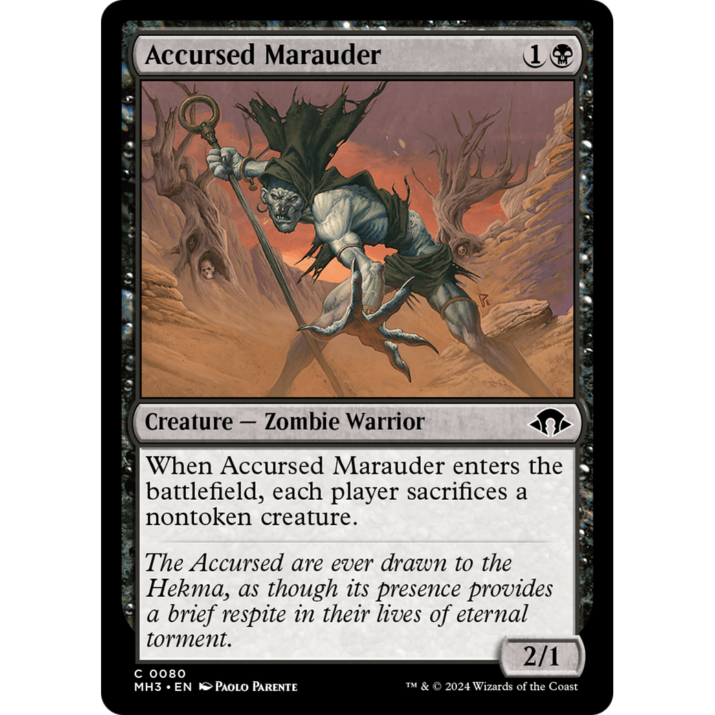 Accursed Marauder (MH3-080) - Modern Horizons 3 Foil
