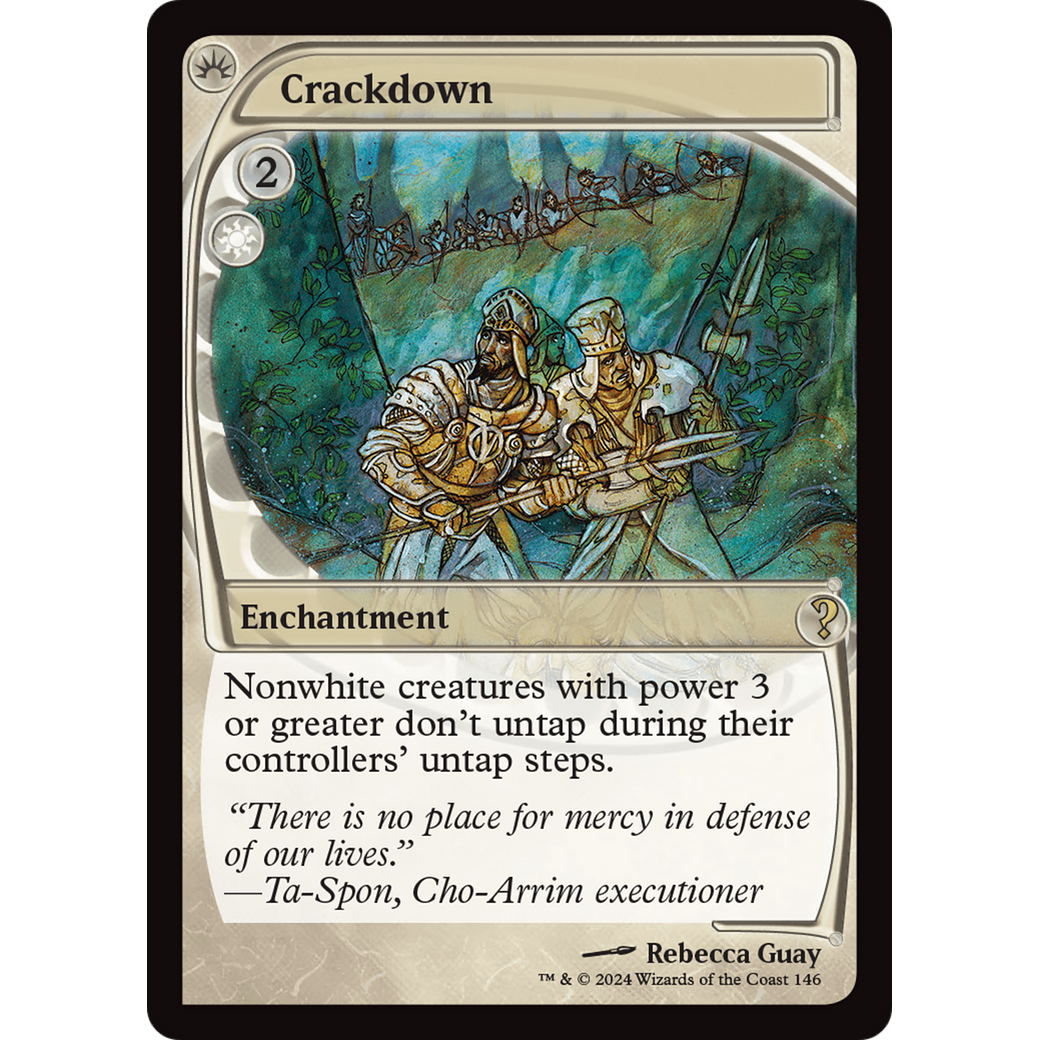 Crackdown (Future Sight) (MB2-146) - Mystery Booster 2 Foil