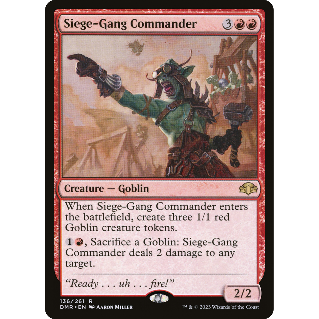 Siege-Gang Commander (DMR-136) - Dominaria Remastered