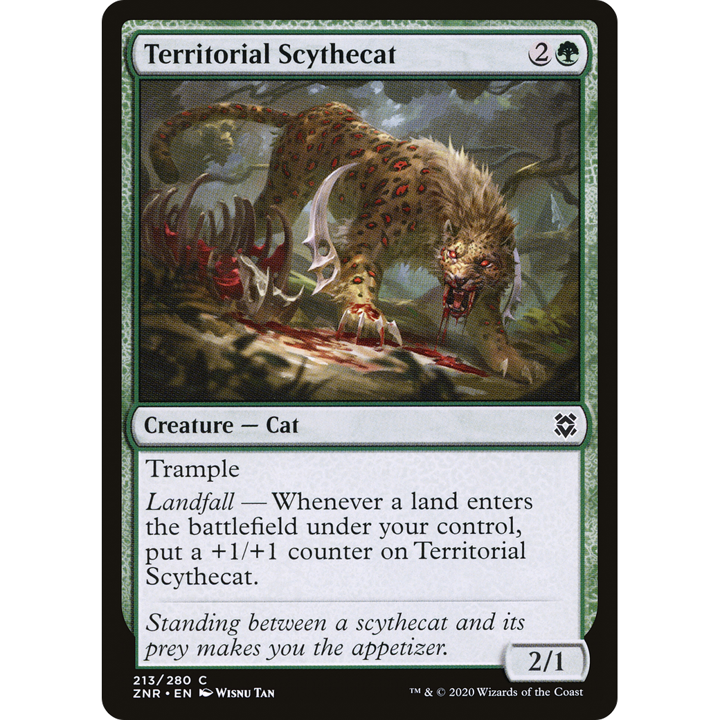 Territorial Scythecat (ZNR-213) - Zendikar Rising