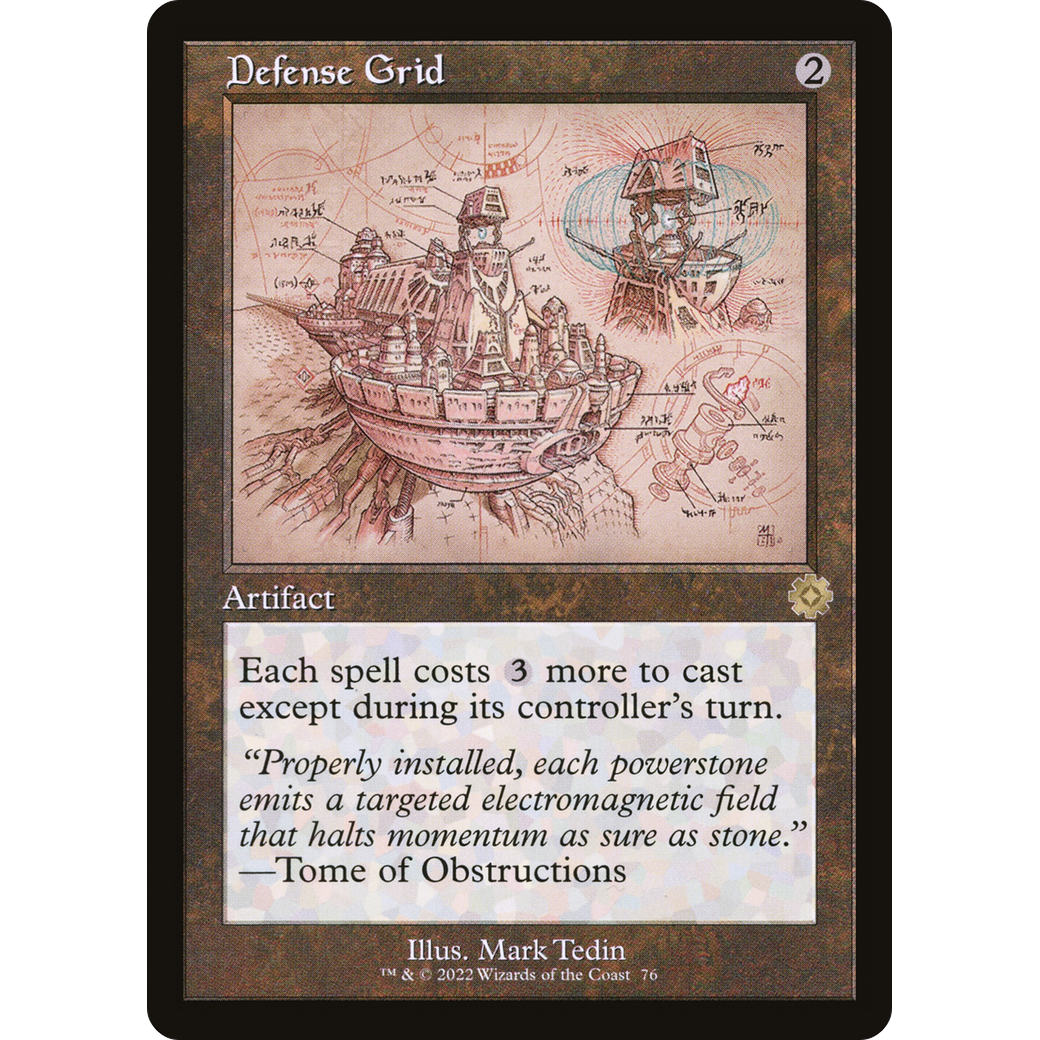 Defense Grid (Schematic) (BRR-076) - The Brothers' War Retro Artifacts Foil