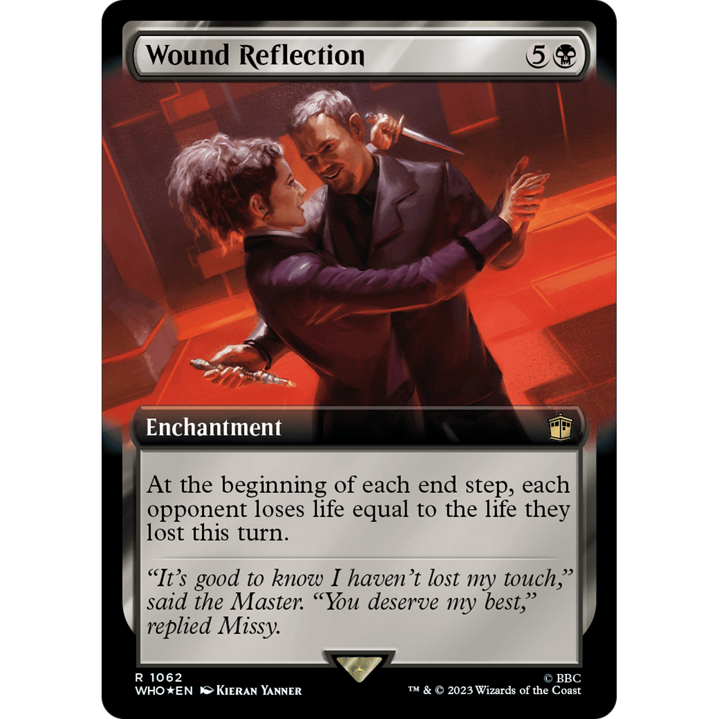 Wound Reflection (Extended Art) (Surge Foil) (WHO-1062) - Doctor Who: (Extended Art) Foil