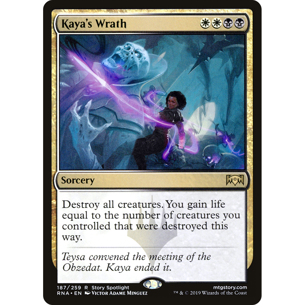 Kaya's Wrath (RNA-187) - Ravnica Allegiance Foil