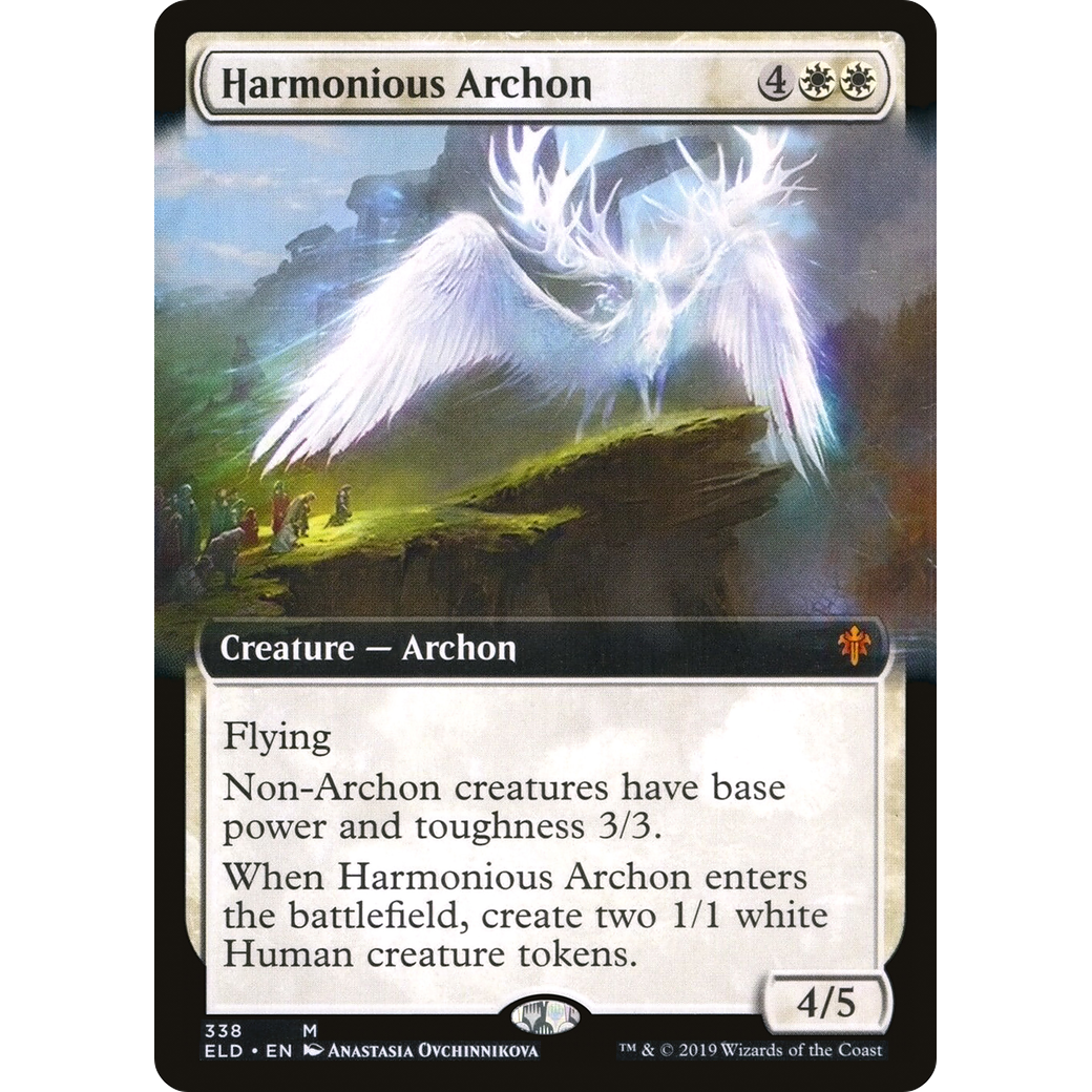 Harmonious Archon (Extended Art) (ELD-338) - Throne of Eldraine: (Extended Art) Foil