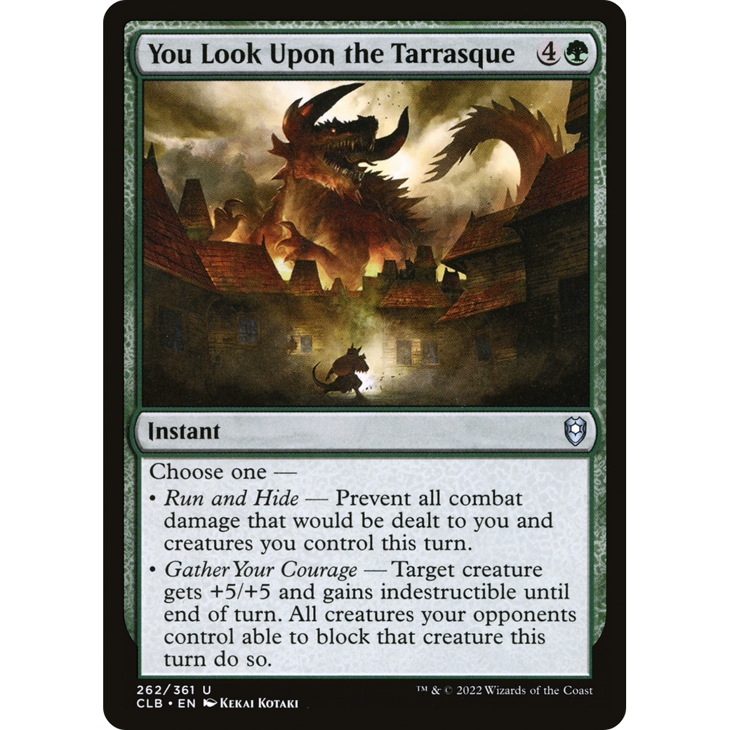 You Look Upon the Tarrasque (CLB-262) - Commander Legends: Battle for Baldur's Gate