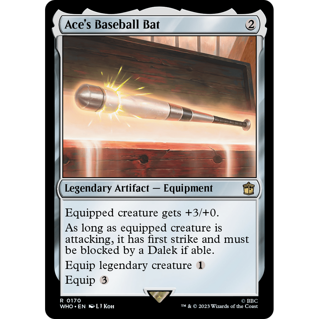 Ace's Baseball Bat (WHO-170) - Doctor Who