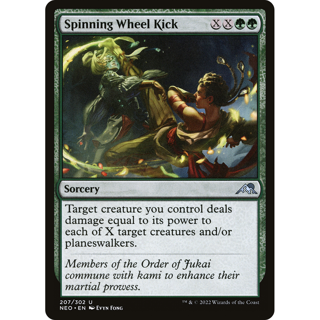 Spinning Wheel Kick (NEO-207) - Kamigawa: Neon Dynasty Foil