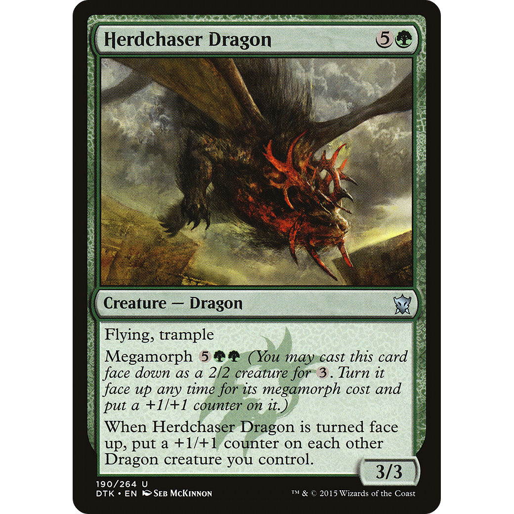 Herdchaser Dragon (DTK-190) - Dragons of Tarkir