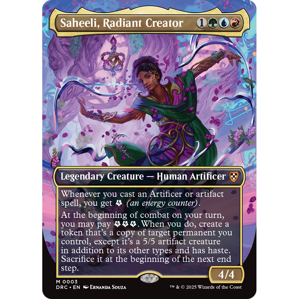 Saheeli, Radiant Creator (DRC-003) - Commander: Aetherdrift Foil