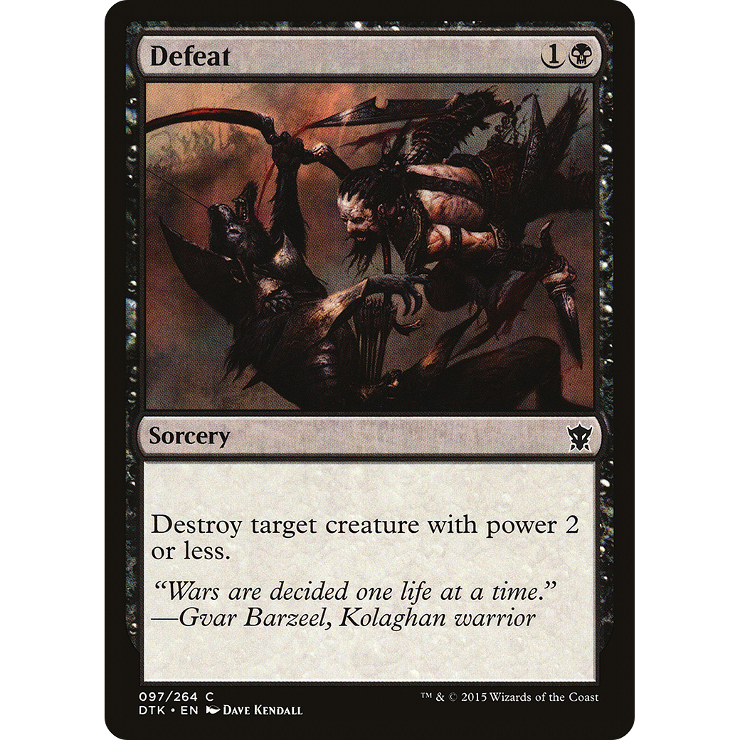 Defeat (DTK-097) - Dragons of Tarkir Foil