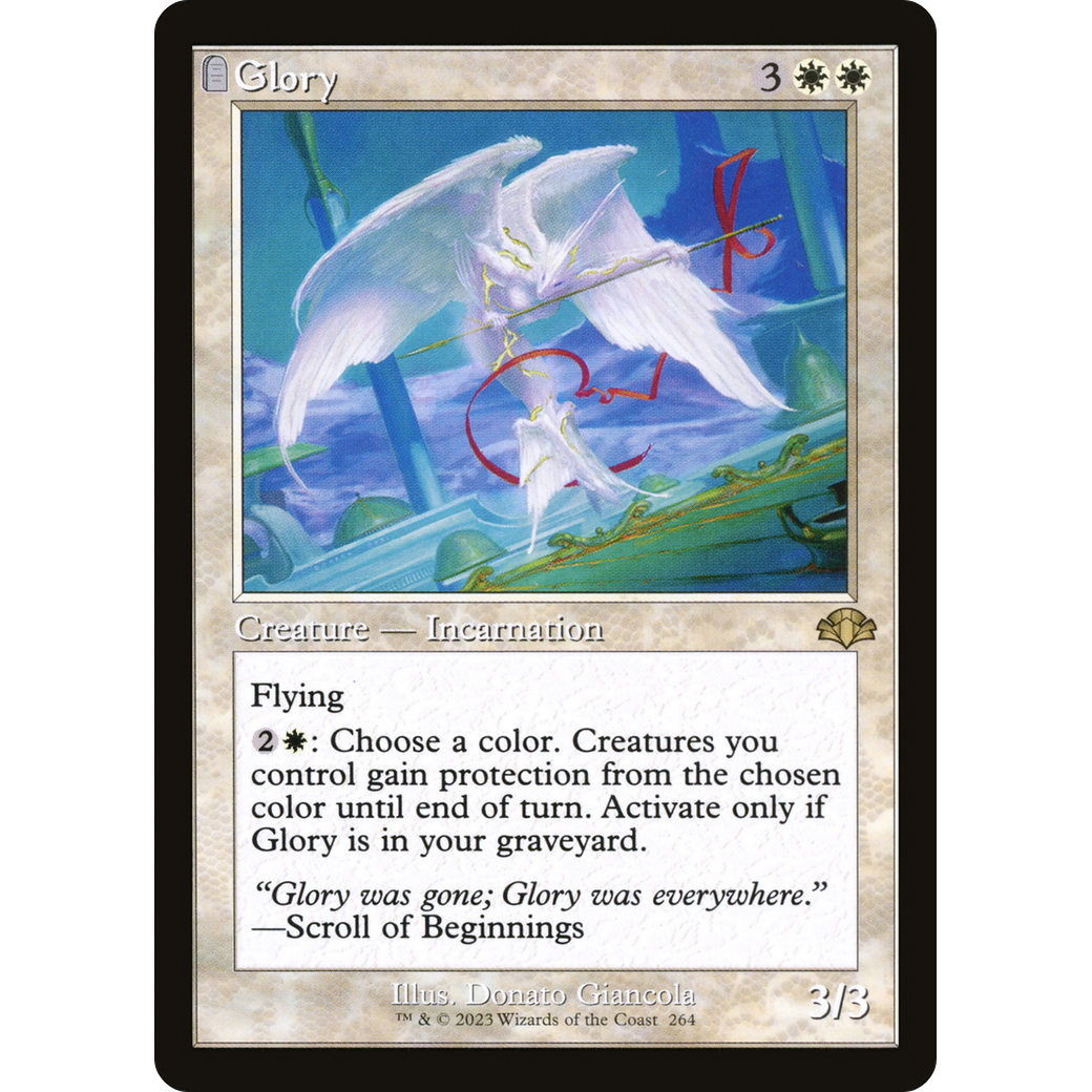 Glory (Retro Frame) (DMR-264) - Dominaria Remastered: (tombstone) Foil