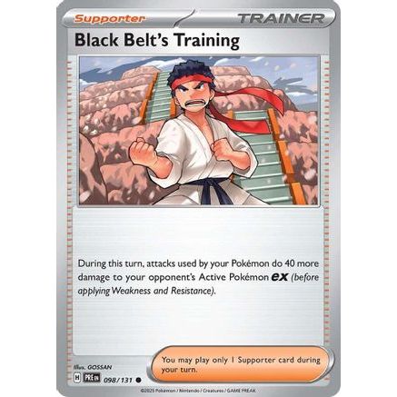 Black Belt's Training - 098/131 98 - SV Prismatic Evolutions Reverse Holofoil