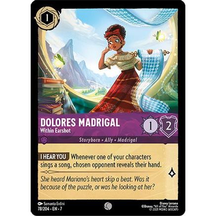 Dolores Madrigal - Within Earshot (78/204) - Archazias Island Cold Foil